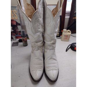 1989 Tony "LADY" Lama Sz 9.5M Buckaroo Heels Western Goat Skin Boots Black Label